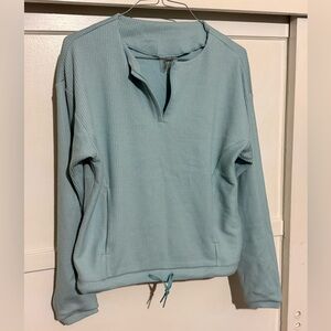 Asics Light Blue Ribbed Sweater
